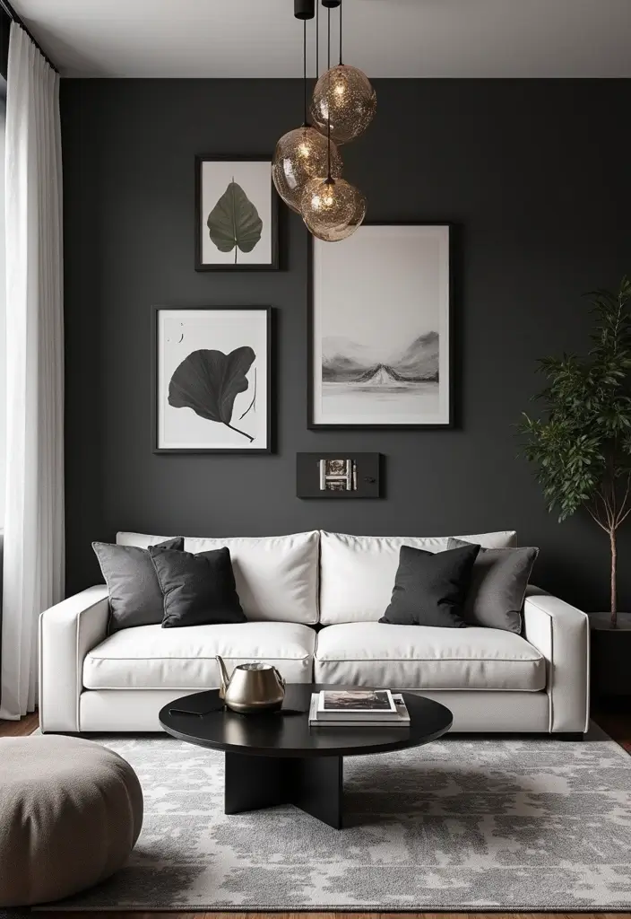 27 Black White and Silver Living Room Ideas That Feel Glamorous and Cool - 14. Mood-Enhancing Colors