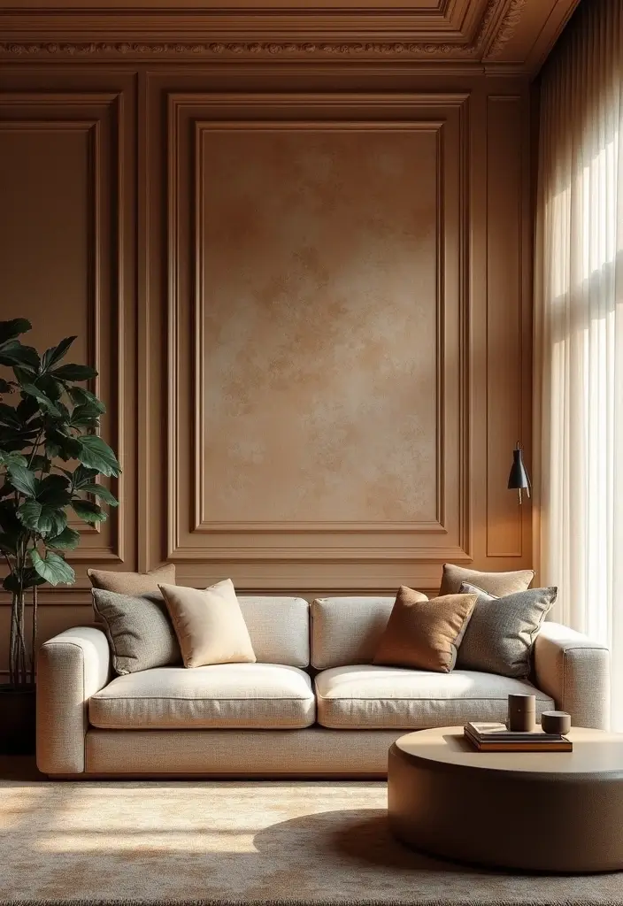 27 Chinoiserie Living Room Ideas That Add Classic Charm - 19. Textured Wall Treatments