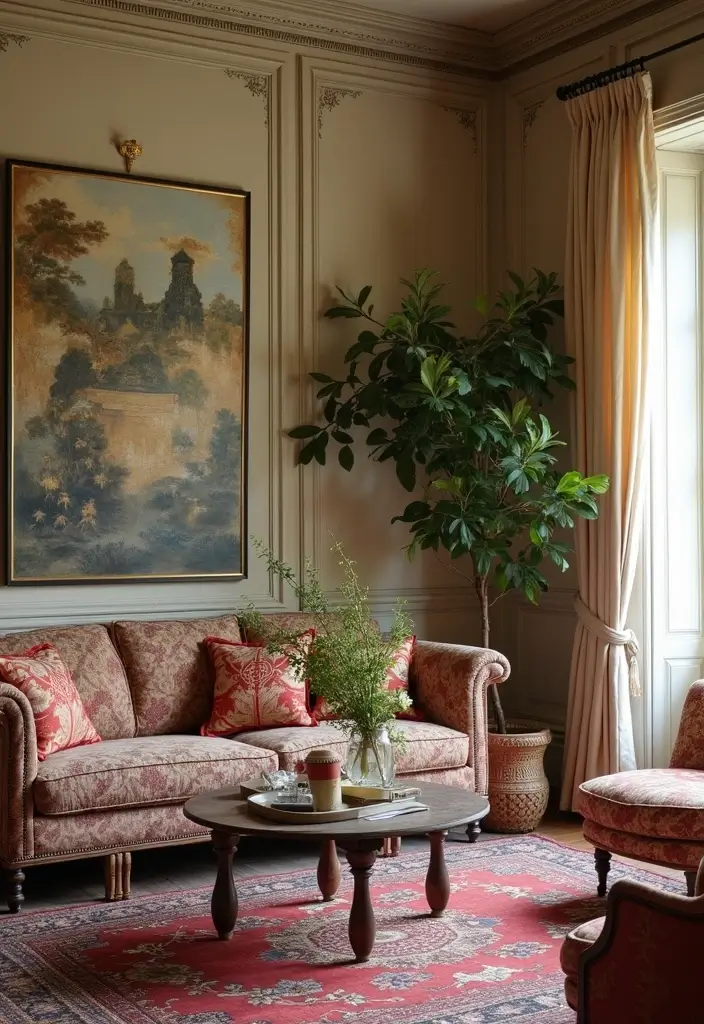 27 Chinoiserie Living Room Ideas That Add Classic Charm - 7. Vintage Finds and Antiques