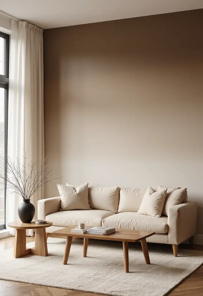 27 Eco-Friendly Wallpaper Ideas for Your Living Room That Transform the Walls - 13. Ombre Effects