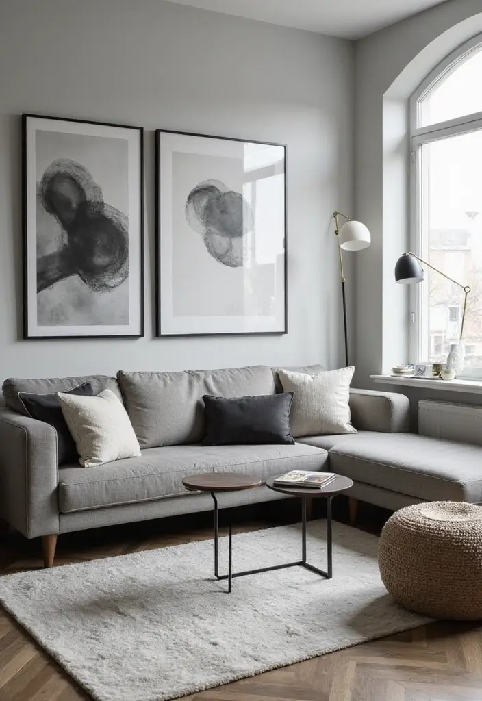 27 Gray Living Room Ideas That Are Modern and Timeless - 13. Gray Furniture with Modern Lines