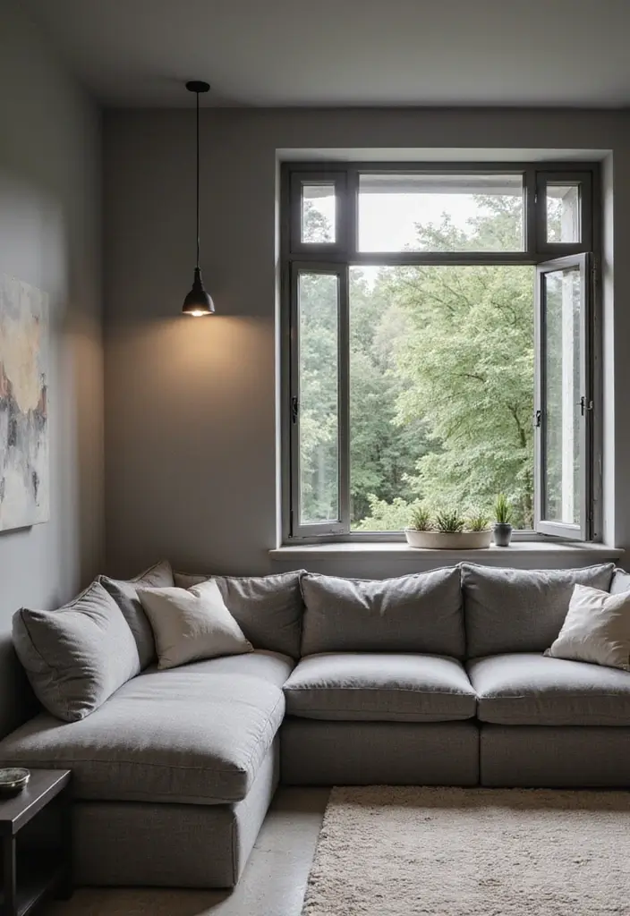 27 Gray Living Room Ideas That Are Modern and Timeless - 27. Gray for a Relaxation Nook
