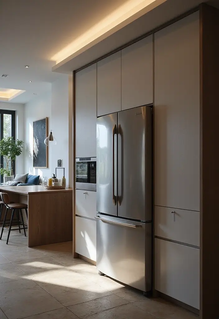 27 Kitchen in Living Room Ideas That Create Open Concept Flow - 22. Smart Technology Integration