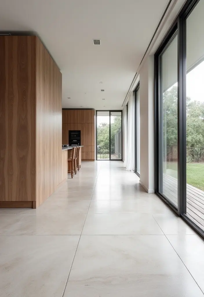 27 Kitchen in Living Room Ideas That Create Open Concept Flow - 26. Seamless Flooring