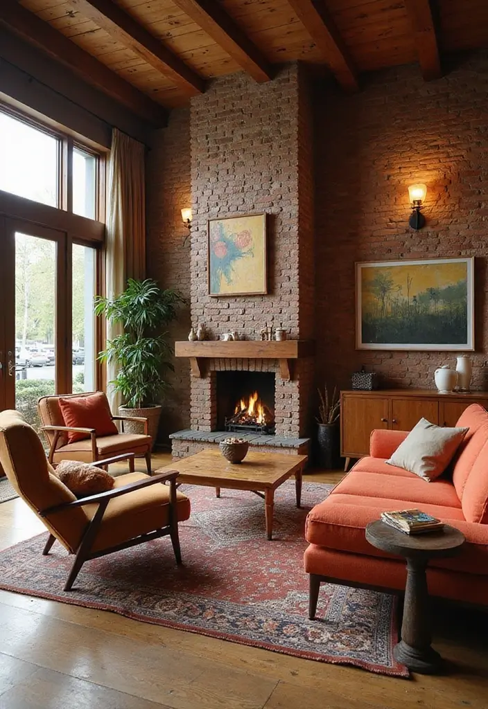 27 Living Room Colourful Ideas That Feel Playful and Eclectic - 8. Textured Walls