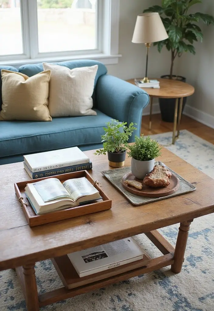 27 Living Room Colourful Ideas That Feel Playful and Eclectic - 9. Eclectic Table Settings