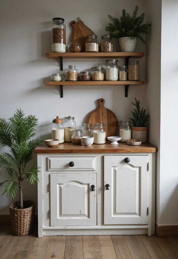 27 Small Living Room Christmas Decor Ideas That Feel Cozy and Festive - 15. Simple Holiday Baking Corner