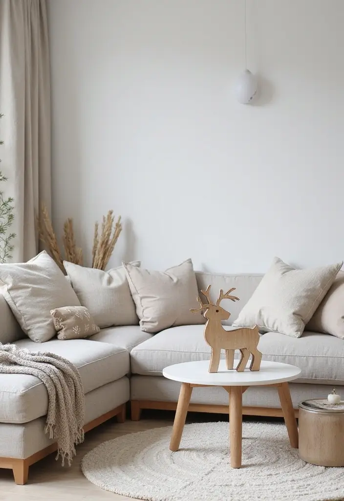 27 Small Living Room Christmas Decor Ideas That Feel Cozy and Festive - 21. Subtle Holiday Accents