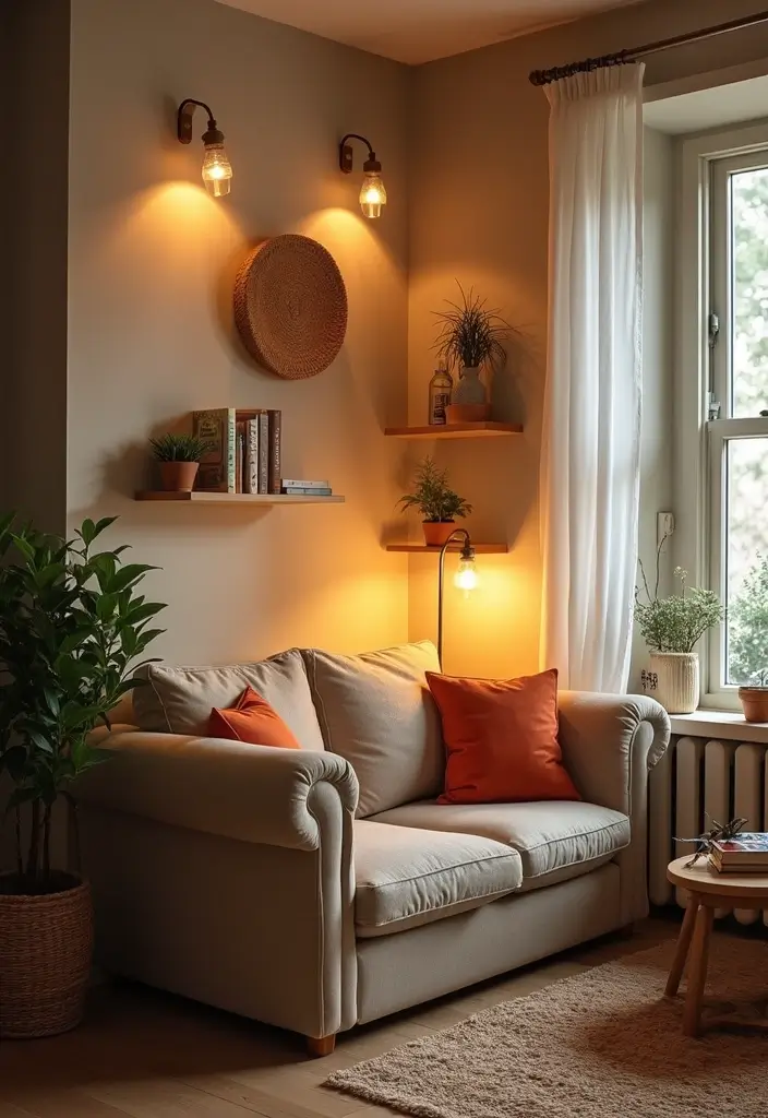 27 Three and Two Seater Sofa Living Room Layout Ideas That Work - 1. Cozy Corner Nook