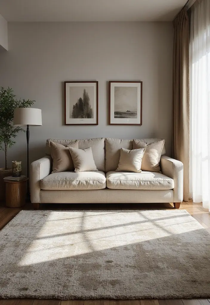 27 Three and Two Seater Sofa Living Room Layout Ideas That Work - 11. Layered Textures