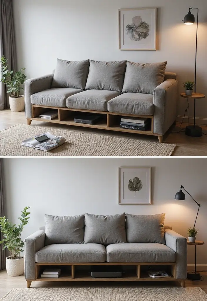 27 Three and Two Seater Sofa Living Room Layout Ideas That Work - 24. Tech-Friendly Setup