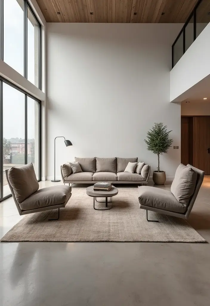 27 Three and Two Seater Sofa Living Room Layout Ideas That Work - 4. Floating Sofas