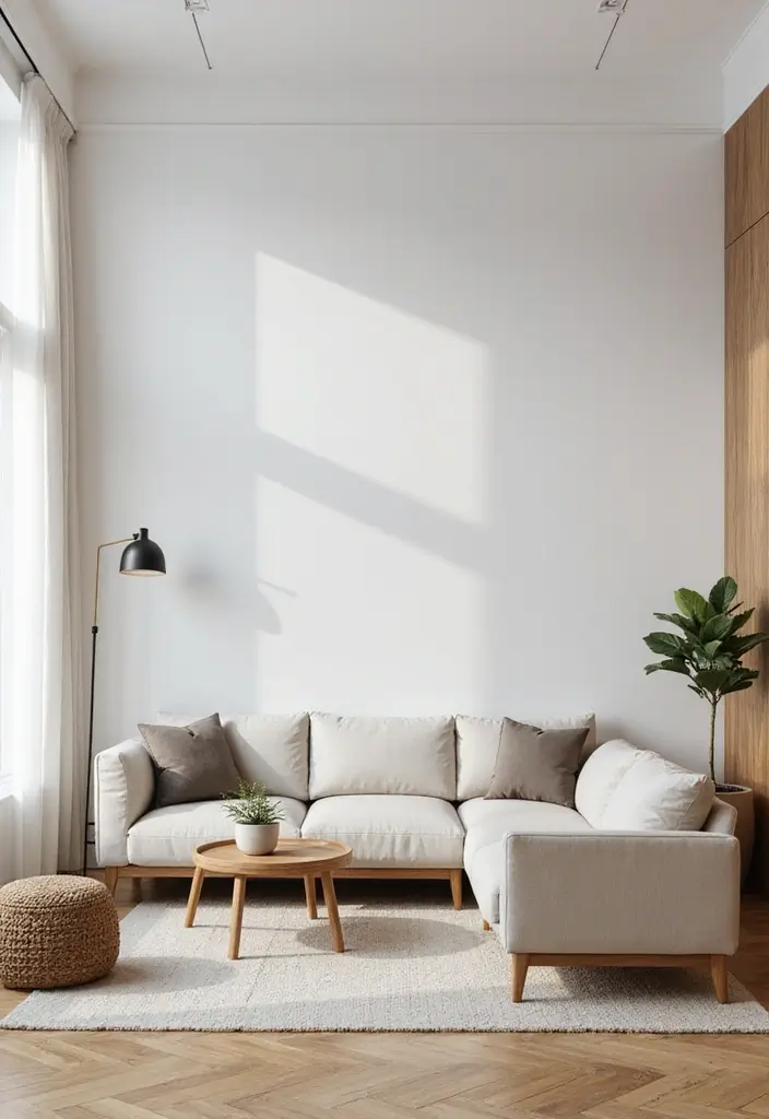 27 Three and Two Seater Sofa Living Room Layout Ideas That Work - 7. Scandinavian Vibes