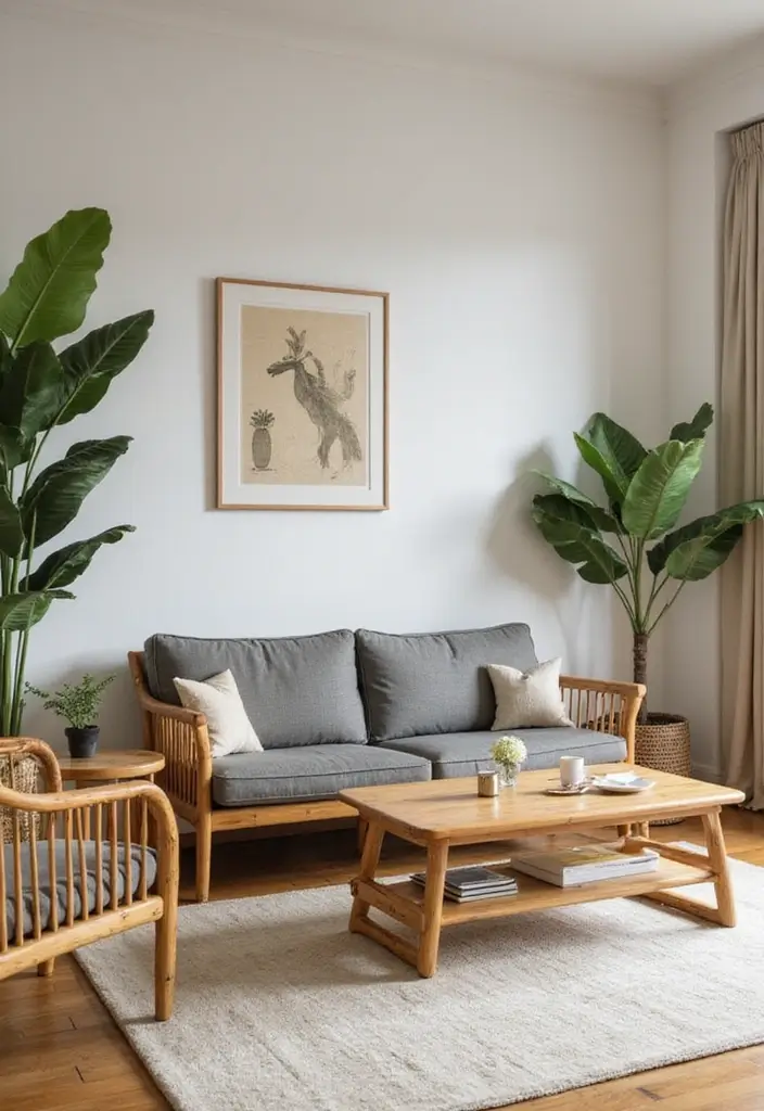 28 Bamboo Living Room Ideas That Feel Natural and Relaxing - 28. Bamboo Multi-Functional Furniture