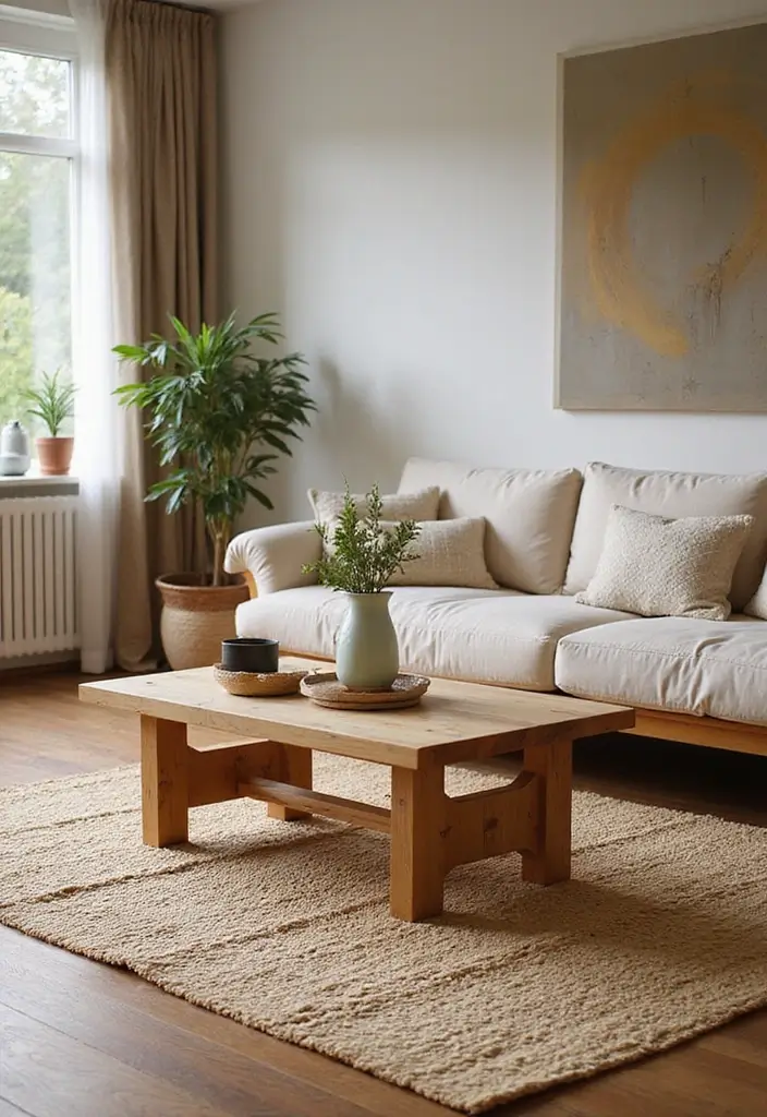 28 Bamboo Living Room Ideas That Feel Natural and Relaxing - 6. Bamboo Rugs for Comfort