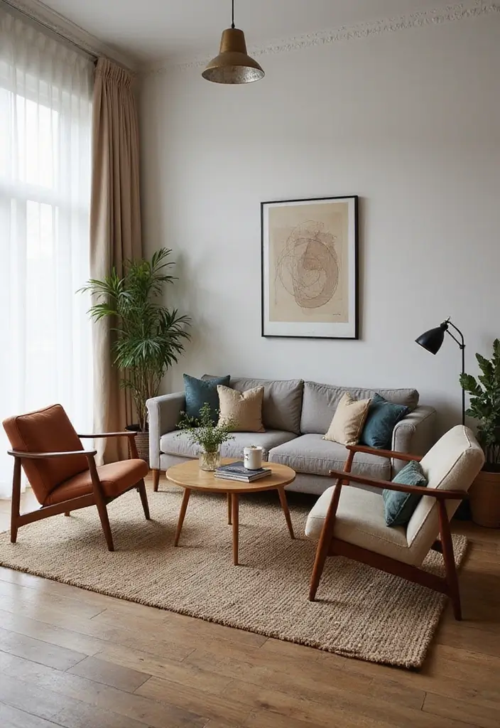 28 Colourful Living Room Ideas That Add Life and Personality - 27. Mixing and Matching Styles