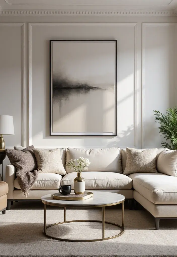 28 Front Living Room Ideas That Make the Perfect First Impression - 14. Chic and Sophisticated