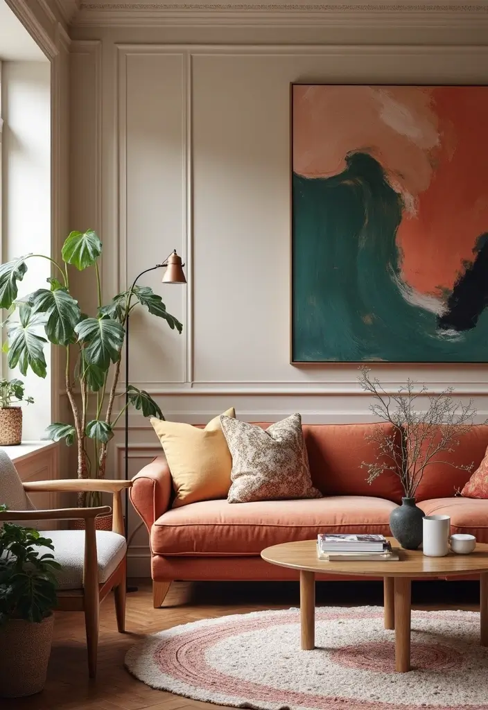 28 Front Living Room Ideas That Make the Perfect First Impression - 22. Fashion-Forward Decor