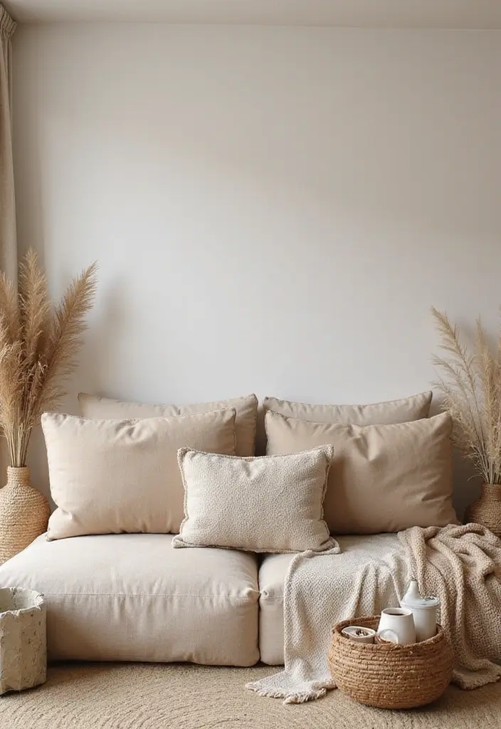 28 Front Living Room Ideas That Make the Perfect First Impression - 25. Warm, Neutral Textures