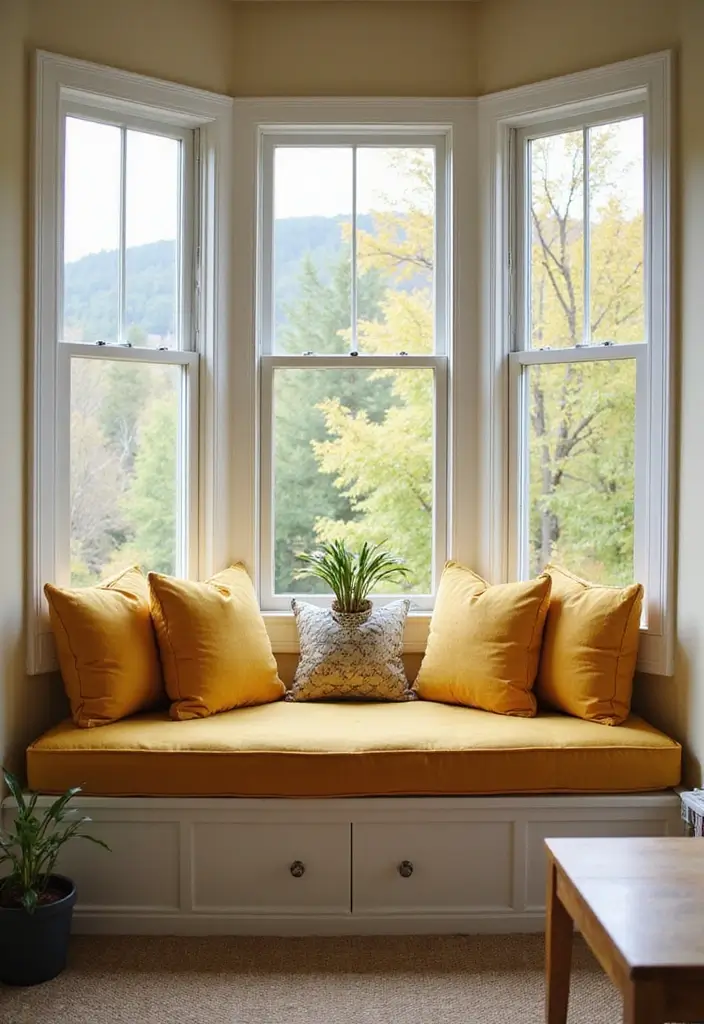 28 Living Room With Bay Window Ideas That Add Light and Comfort - 12. Functional Family Space