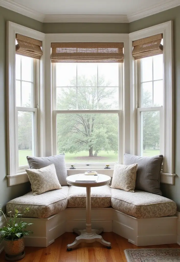 28 Living Room With Bay Window Ideas That Add Light and Comfort - 23. Multi-Purpose Transformation