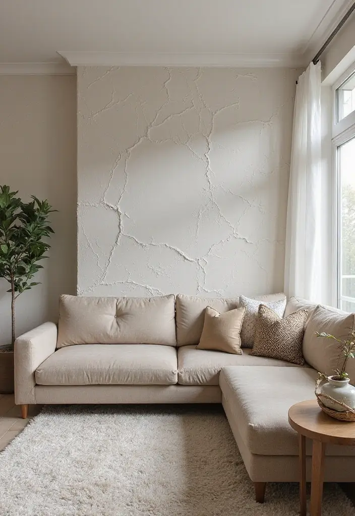 28 Painting Living Room Ideas That Instantly Refresh Your Walls - 24. Textured Paint Techniques