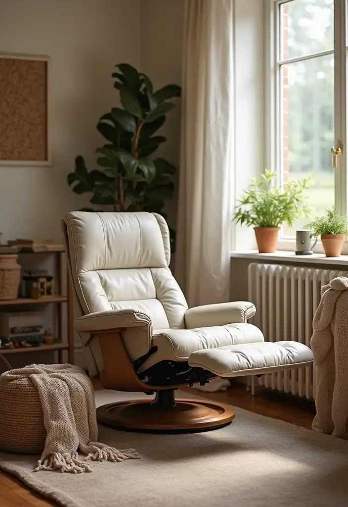 28 Recliner Chair in Living Room Ideas That Add Comfort and Function - 26. Recliner Chairs with Footrests