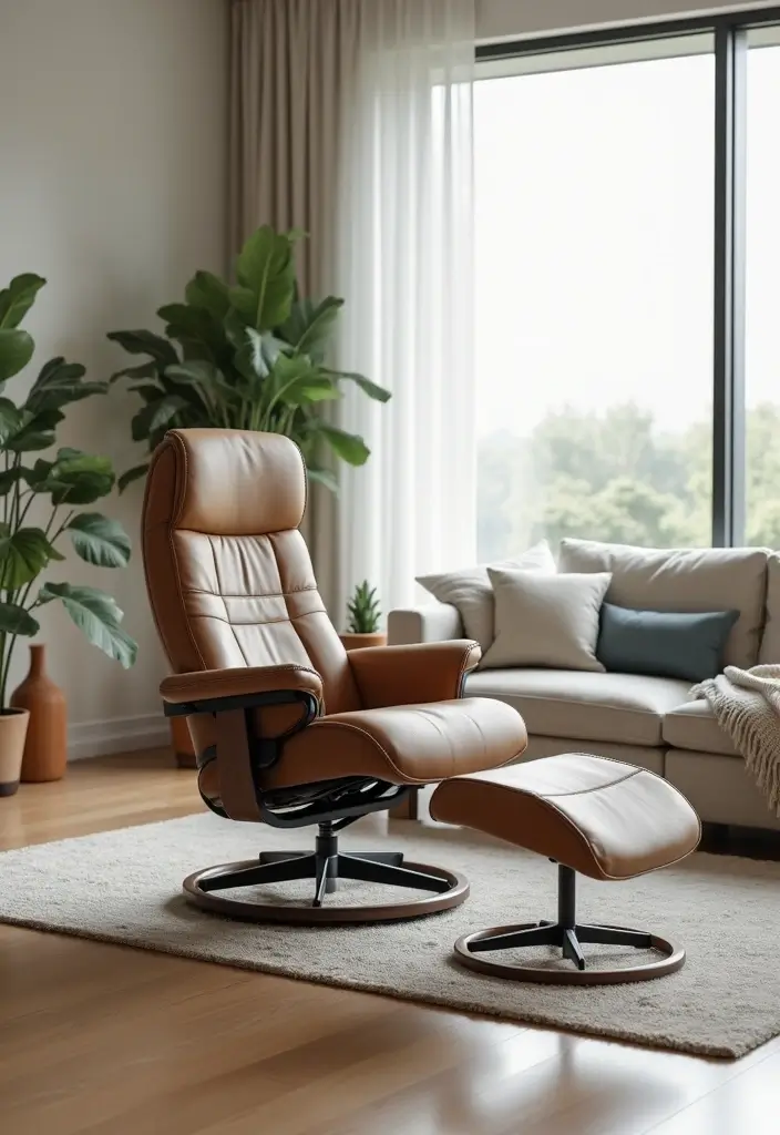 28 Recliner Chair in Living Room Ideas That Add Comfort and Function - 28. Ergonomic Recliners