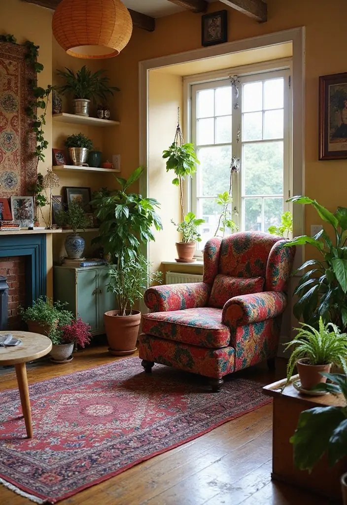 28 Recliner Chair in Living Room Ideas That Add Comfort and Function - 4. Bohemian Bliss