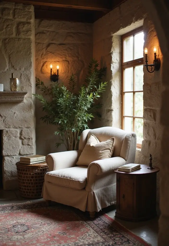 28 Rustic Living Room Ideas That Add Warmth and Character - 11. Cozy Nooks