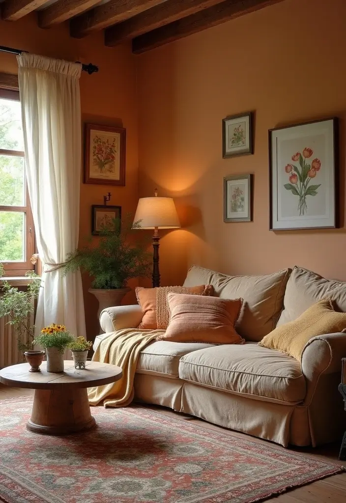 28 Rustic Living Room Ideas That Add Warmth and Character - 2. Warm Color Palettes