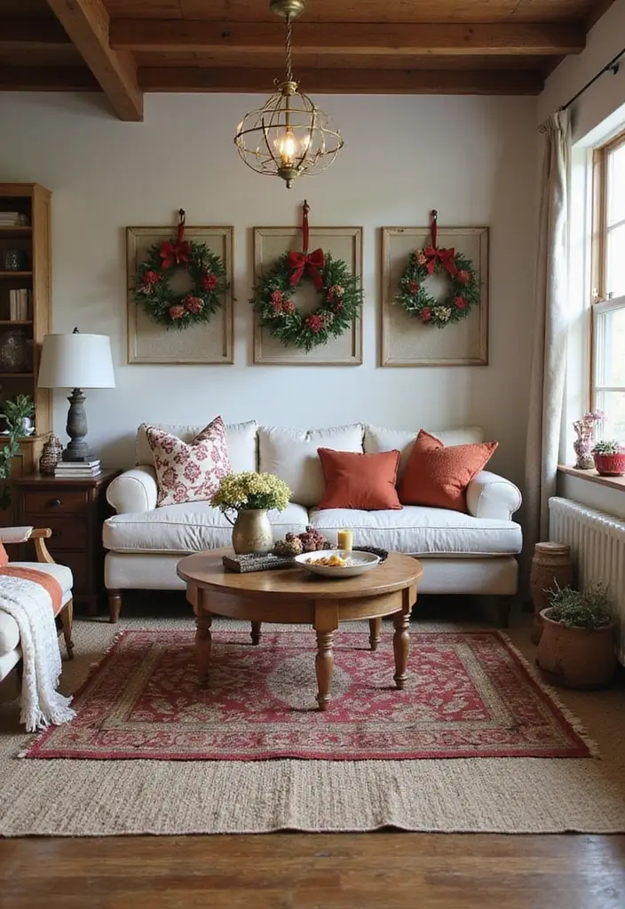 28 Rustic Living Room Ideas That Add Warmth and Character - 28. Seasonal Decor Swaps