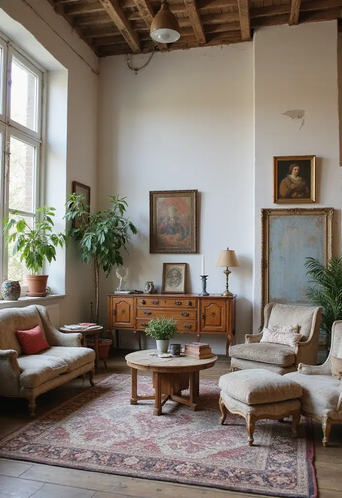 28 Shabby Chic Living Room Ideas That Feel Soft and Vintage - 3. Incorporate Upcycled Furniture