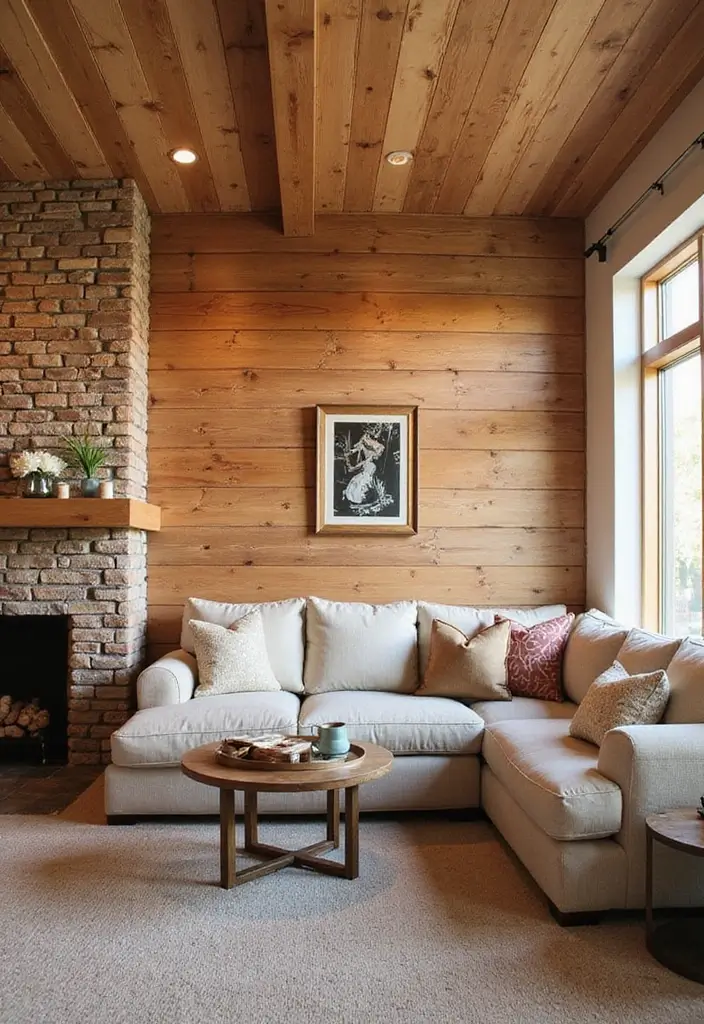 28 Sunset Living Room Ideas That Bring Color and Calm - 20. Textured Wall Finishes for Depth