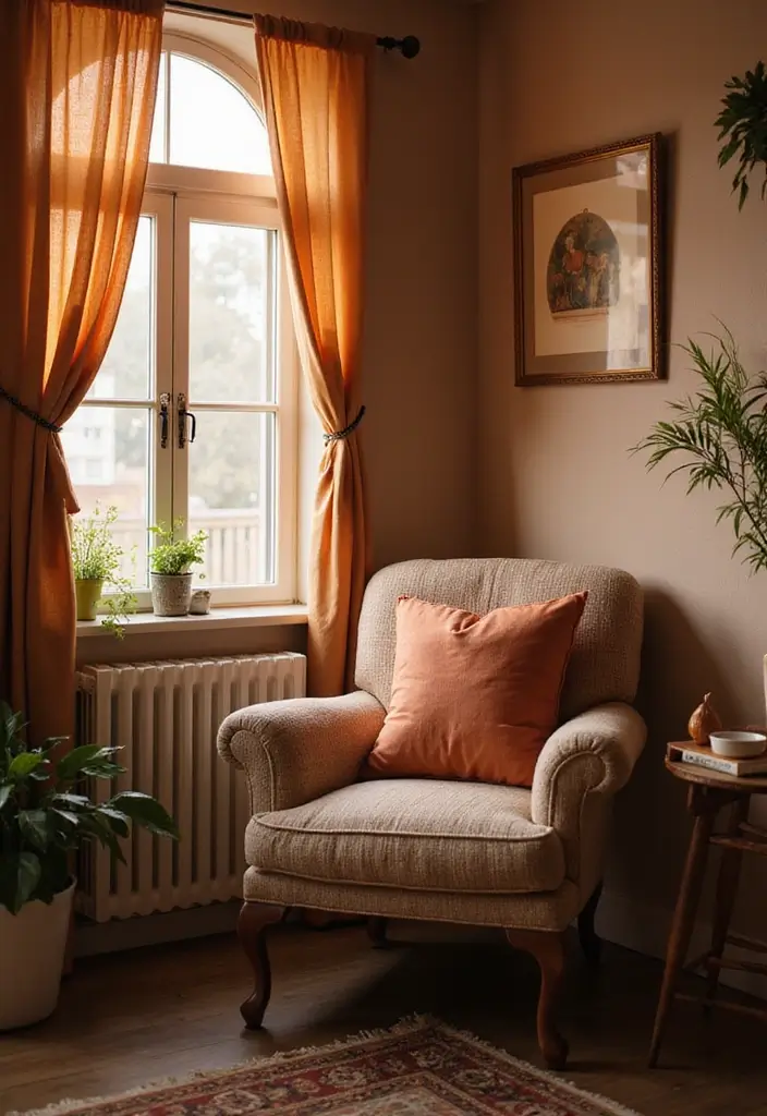 28 Sunset Living Room Ideas That Bring Color and Calm - 24. Cozy Nooks for Relaxation