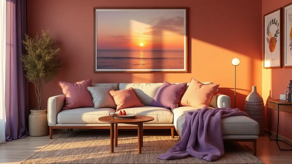 28 Sunset Living Room Ideas That Bring Color and Calm
