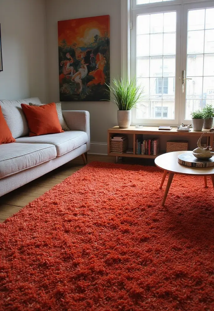 29 Carpet Ideas Living Room Modern Styles That Feel Plush and Trendy - 2. Plush Shag Carpets