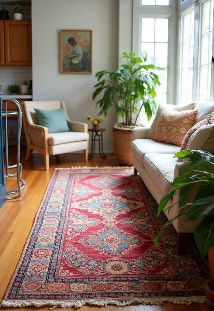 29 Carpet Ideas Living Room Modern Styles That Feel Plush and Trendy - 24. Statement Runners