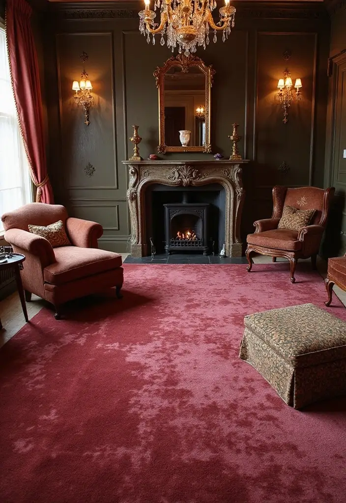 29 Carpet Ideas Living Room Modern Styles That Feel Plush and Trendy - 26. Luxury Velvet Carpets