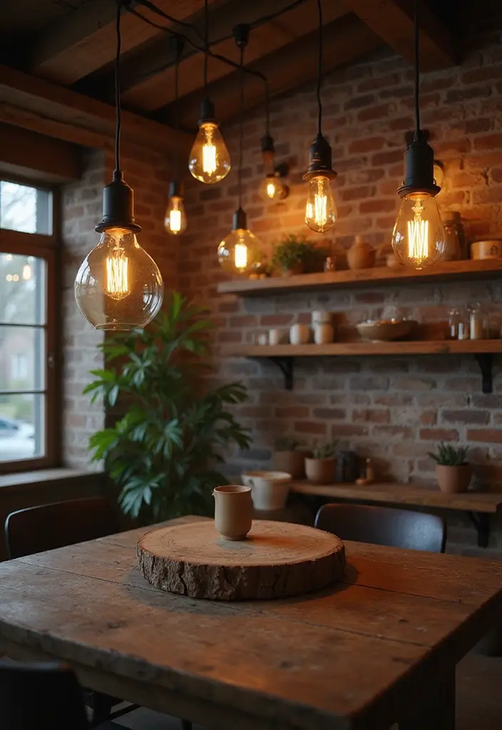 29 Cozy Lamps Living Room Ideas That Add Warmth and Soft Light - 8. Hanging Pendant Lights for a Unique Flair