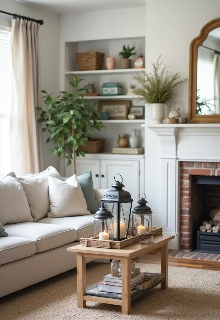 29 Farmhouse Interior Design Living Room Ideas That Feel Timeless and Cozy - 12. Farmhouse Decor Accents