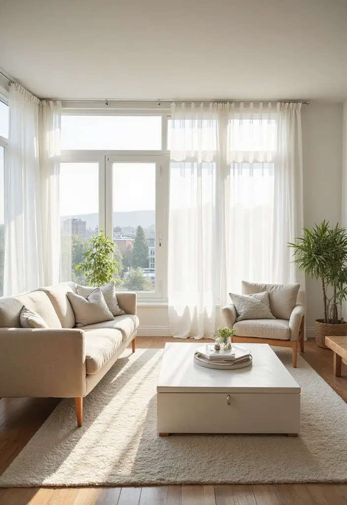 29 Farmhouse Interior Design Living Room Ideas That Feel Timeless and Cozy - 13. Large Windows for Natural Light