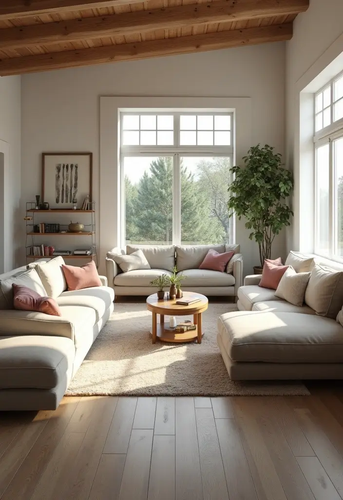 29 Farmhouse Interior Design Living Room Ideas That Feel Timeless and Cozy - 16. Functional Layouts