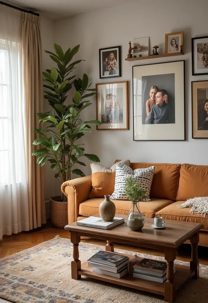 29 Farmhouse Interior Design Living Room Ideas That Feel Timeless and Cozy - 17. Personal Touches