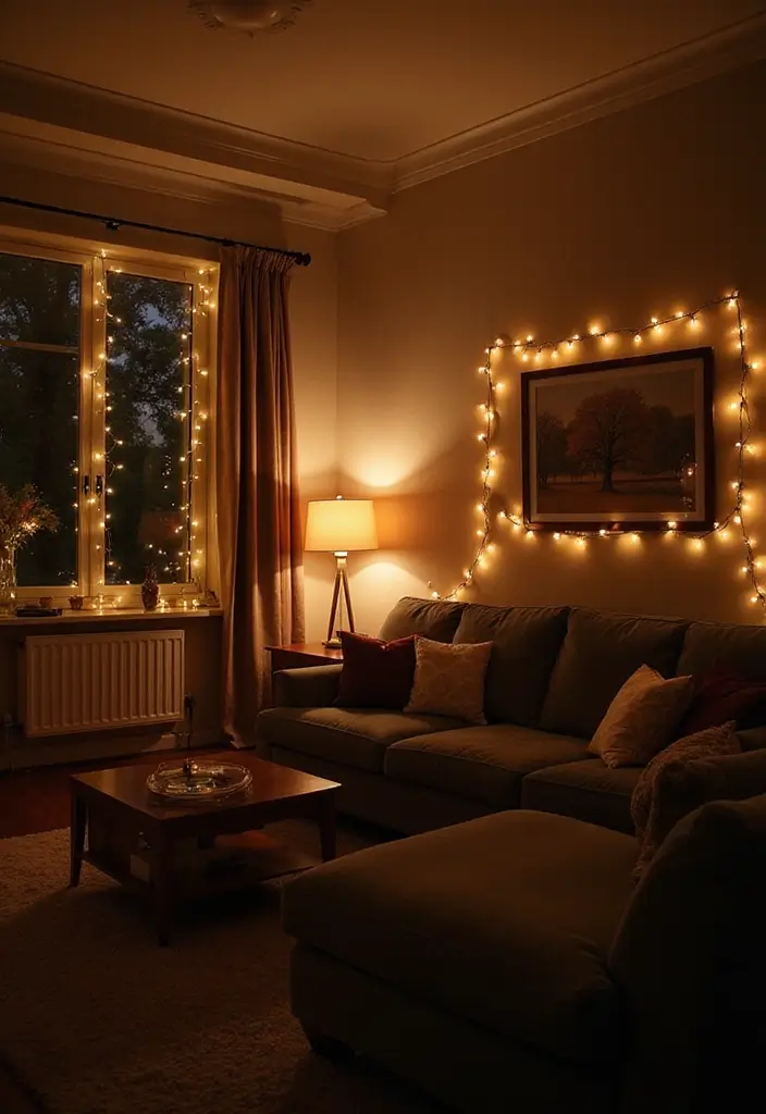 29 Farmhouse Interior Design Living Room Ideas That Feel Timeless and Cozy - 26. Soft, Cozy Lighting