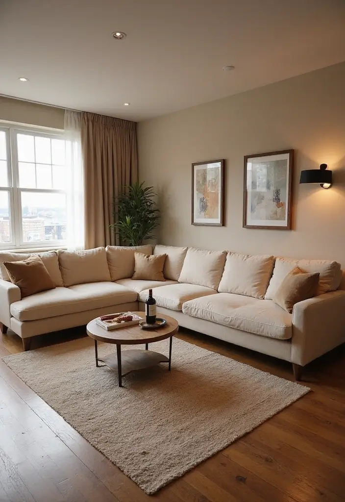 29 Living Room Sectional Ideas That Maximize Comfort and Space - 1. L-Shaped Elegance