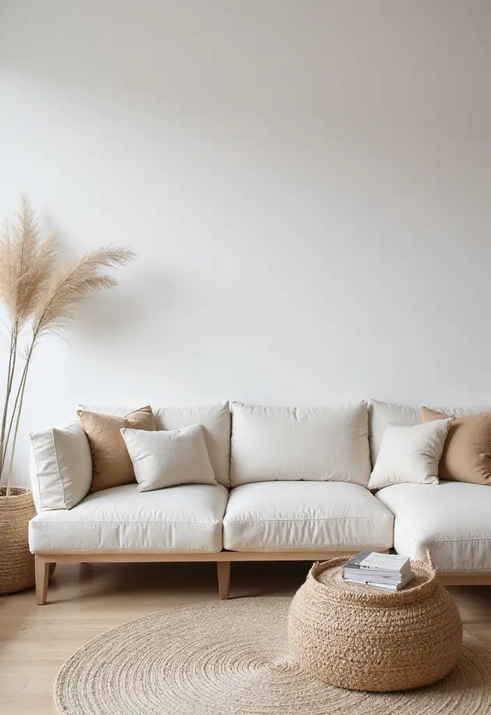 29 Living Room Sectional Ideas That Maximize Comfort and Space - 10. Scandinavian Simplicity