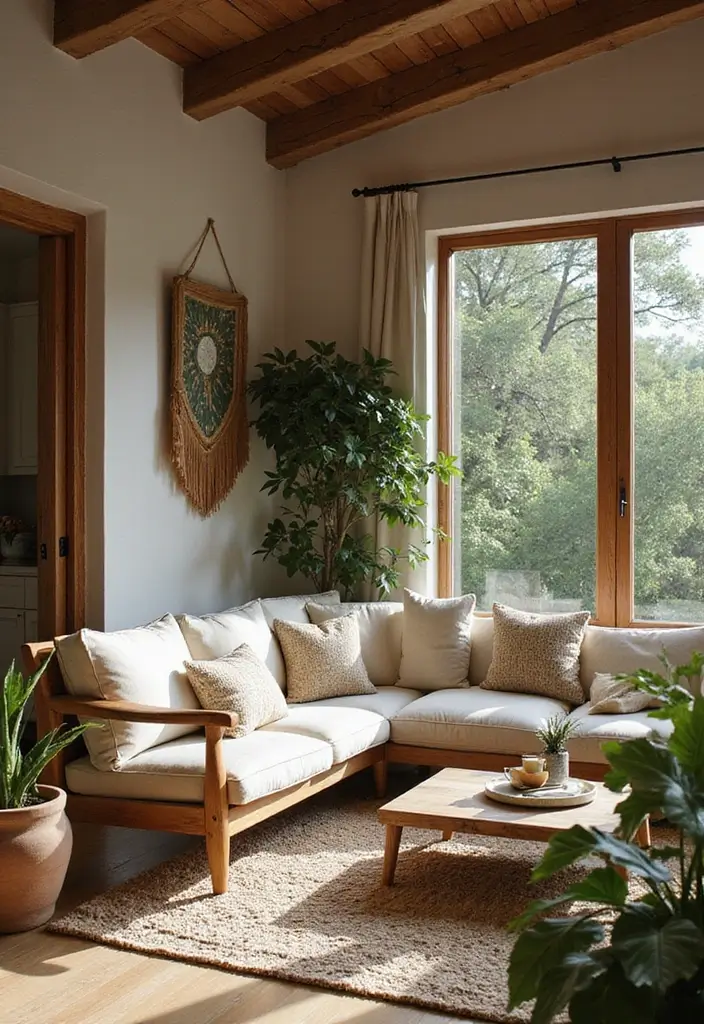 29 Living Room Sectional Ideas That Maximize Comfort and Space - 14. Outdoor-Inspired Sectionals