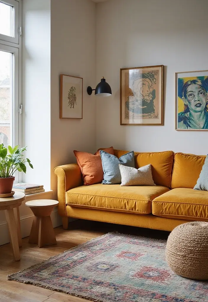 29 Living Room Sectional Ideas That Maximize Comfort and Space - 19. Accent Corner Pieces