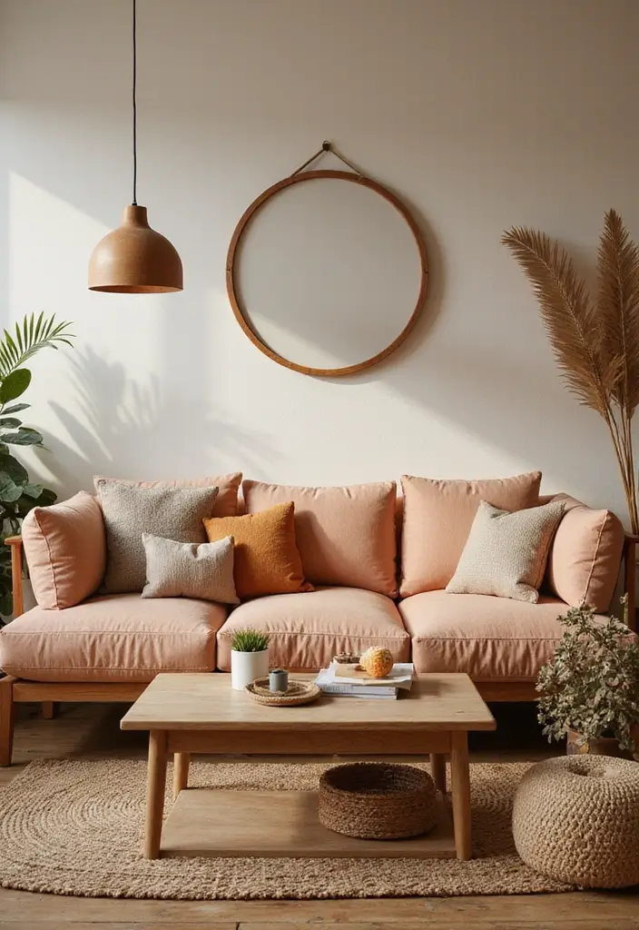 29 Living Room Sectional Ideas That Maximize Comfort and Space - 25. Nostalgic Colors